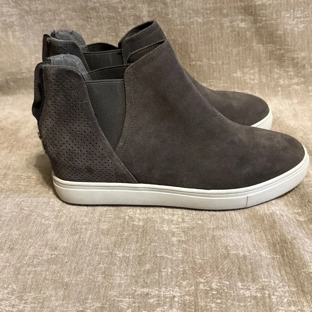 INC International Concepts Tayla hidden heel suede ankle wedge sneaker